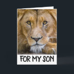 ZOON VERJAARDAG LEEUW (BIG CAT) KAART<br><div class="desc">KAART VOOR DE VERJAARDAG VAN DE LEEUW</div>