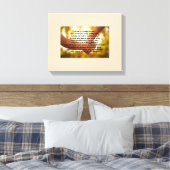 Zoon verlaten huis gedicht op doek canvas afdruk (Insitu (Slaapkamer))