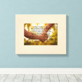 Zoon verlaten huis gedicht op doek canvas afdruk (Insitu (Houten vloer))