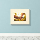 Zoon verlaten huis gedicht op doek canvas afdruk (Insitu (Houten vloer))