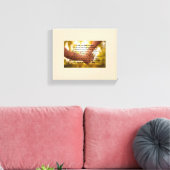 Zoon verlaten huis gedicht op doek canvas afdruk (Insitu (Woonkamer))