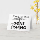 ***ZOON*** VISSEN DE HELE DAG OP JE VERJAARDAG!!! KAART (Gele Bloem)