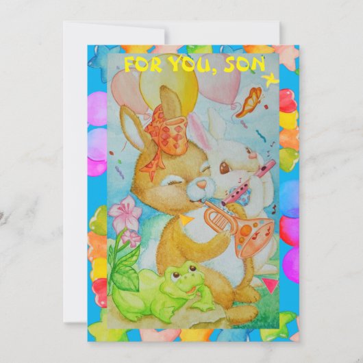 Zoon-vogelfeestdag Feestdagenkaart (Voorkant)