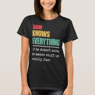 Zoon weet alles trotse wereld grootste zoon t-shirt