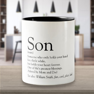 Zoon Werelds Beste Aller Tijden Definitie Modern P Tweekleurige Koffiemok