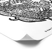 Zoon-werkliefde - Kunst voor moeder en zoon afdruk Poster (Hoek)