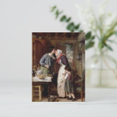 Zoon-werkverkeer, 1868 (olie op doek) briefkaart (Staand voorkant)