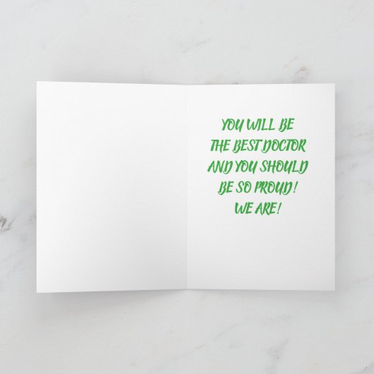 ***ZOON*** WORDT DOKTER ZO TROTS KAART (Binnen)