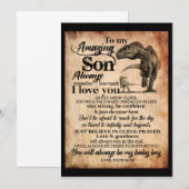 Zoonliefhebbers | Voor Mijn Geweldige Zoon Onthoud Kaart (Voorkant / Achterkant)