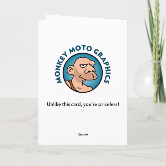 Zoon's 40e verjaardag kaart (Achterkant)