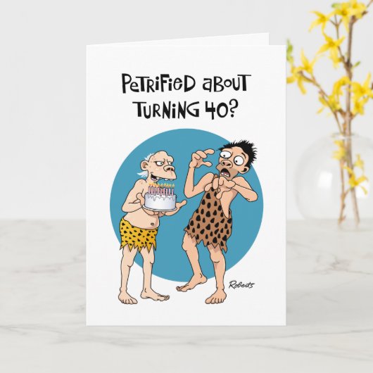 Zoon's 40e verjaardag kaart (Gele Bloem)