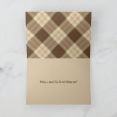 Zoon's verjaardagsgouden rector op een vlechtje kaart (Binnen)