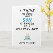 zoontjarig, gelukkige verjaardag kaart (Gele Bloem)