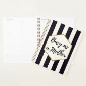 Zoop als een moeder zwart-wit gestreept planner (Display)