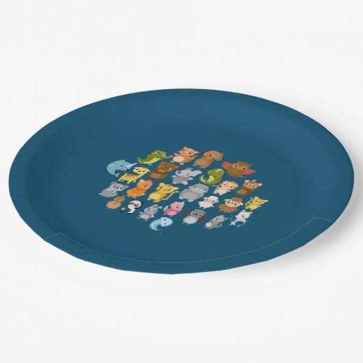 Zooparty Papieren Bordje (Gekanteld)