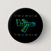 Zooper Plane Ronde Button 5,7 Cm (Voorkant)