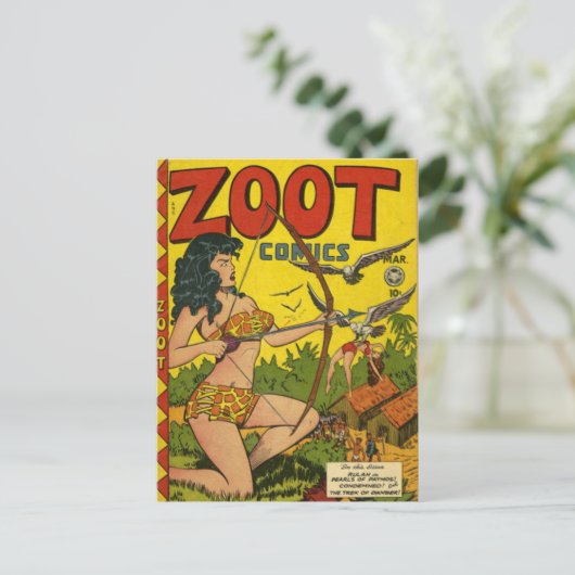Zoot strips briefkaart (Staand voorkant)