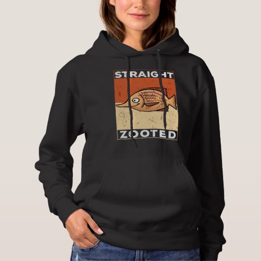 Zoöted absoluut getorqued vis hoodie (Voorkant)