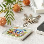 ZooThreads: Waar dieren zich kleden om indruk te m Sleutelhanger (Zijkant)