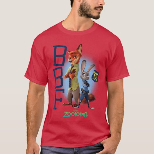 Zootopia Judy and Nick Bunnys Best Friend BBF funn T-shirt (Voorkant)