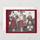 Zora of Macedonië Paper Doll Briefkaart (Voorkant / Achterkant)