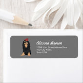 Zora The Black & Tan Cavalier King Charles Spaniel Etiket (Insitu)