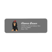 Zora The Black & Tan Cavalier King Charles Spaniel Etiket (Voorkant)