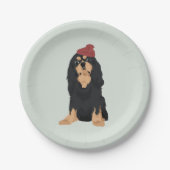 Zora The Black & Tan Cavalier King Charles Spaniel Papieren Bordje (Voorkant)