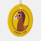 Zora the Horse Keramisch Ornament (Rechts)