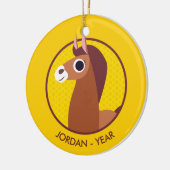 Zora the Horse Keramisch Ornament (Links)