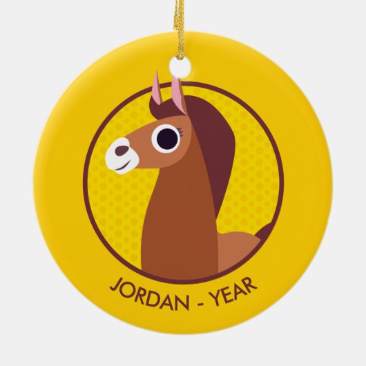 Zora the Horse Keramisch Ornament (Achterkant)