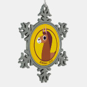 Zora the Horse Tin Sneeuwvlok Ornament (Links)