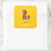 Zora the Horse Vierkante Sticker (Tas)