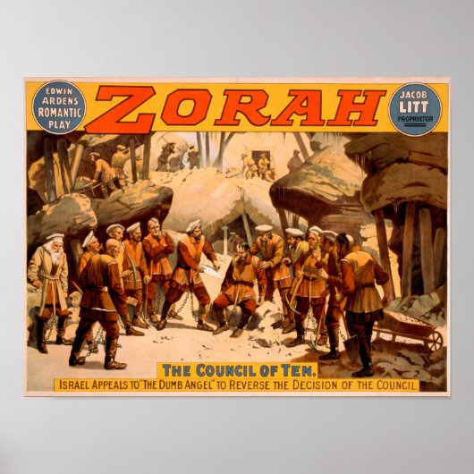 Zorah Russisch Miners Theatrisch Poster (Voorkant)