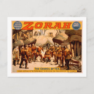 Zorah Russisch Miners Theatrisch Poster Briefkaart