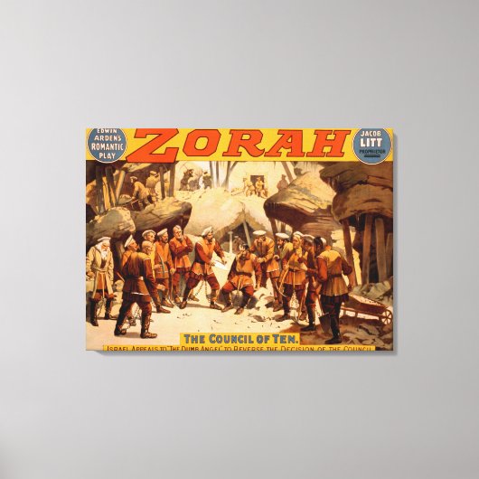 Zorah Russisch Miners Theatrisch Poster Canvas Afdruk (Voorkant)