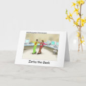 Zorba de geek grappige geschenken en verzamelobjec kaart (Gele Bloem)