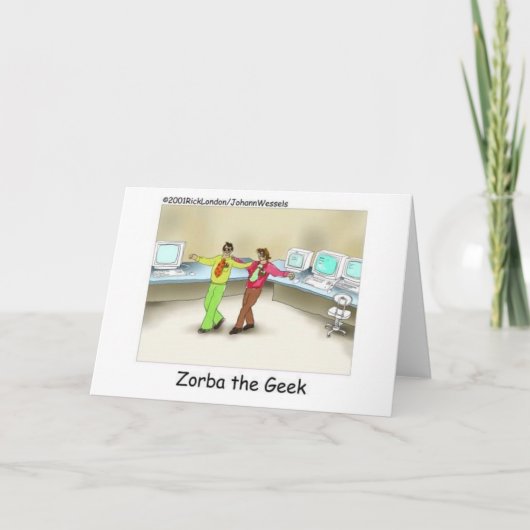 Zorba de geek grappige geschenken en verzamelobjec kaart (Voorkant)