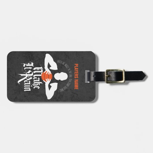 Zorg dat het Bagagelabel Regen (Basketball) (Voorkant horizontaal)