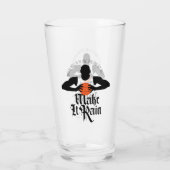 Zorg dat het weer Regen (Basketball) Glas (Achterkant)