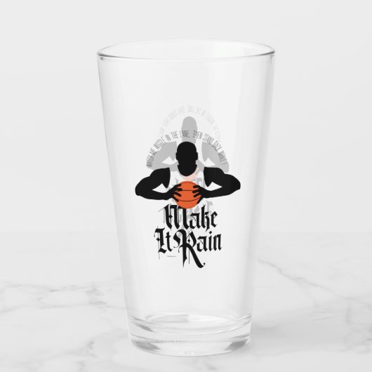 Zorg dat het weer Regen (Basketball) Glas (Achterkant)