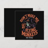 Zorg dat ik mijn vliegende apen niet hoef te halen kaart (Voorkant / Achterkant)