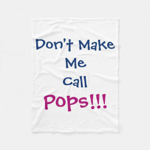 Zorg dat ik PS Opa niet hoef te roepen Baby Fleece Deken