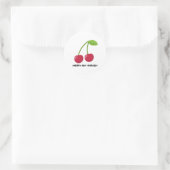 Zorg dat je jezelf bemint citaat ronde sticker (Tas)