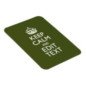 Zorg dat Jouw tekst kalm houdt en op olijvengroen Magneet (Rechterzijde)