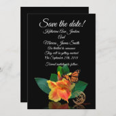 Zorg dat kaart canna lelie en vlinder (Voorkant / Achterkant)