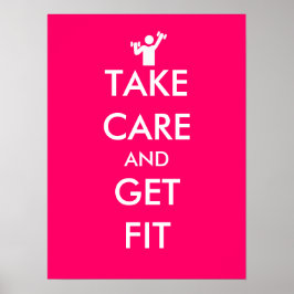 Zorg dat u er klein voor bent poster