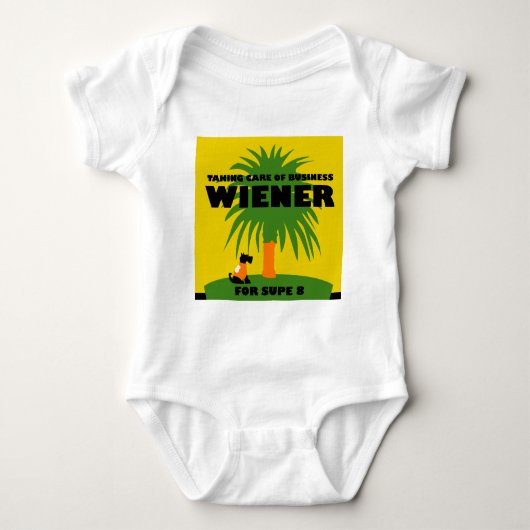 Zorg dragen voor zakelijke Baby! Romper (Voorkant)