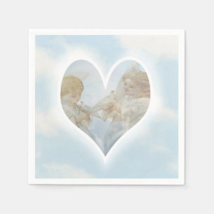 Zorg en zorg Cherubs met duiven Servet