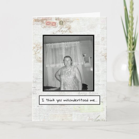 Zorg en zorg Kaart (Voorkant)